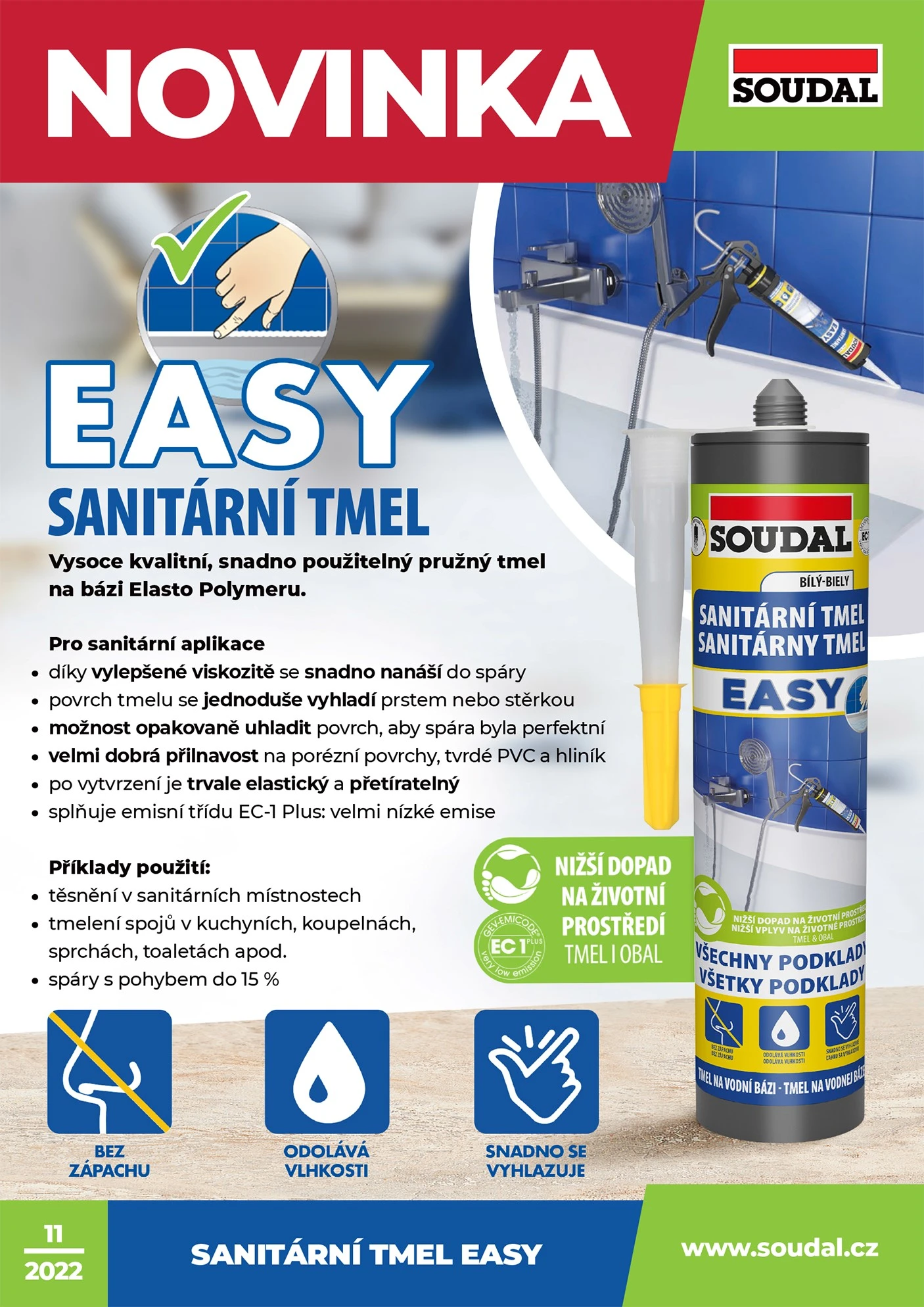 Novinka A4 EASY sanitarni tmel WEB