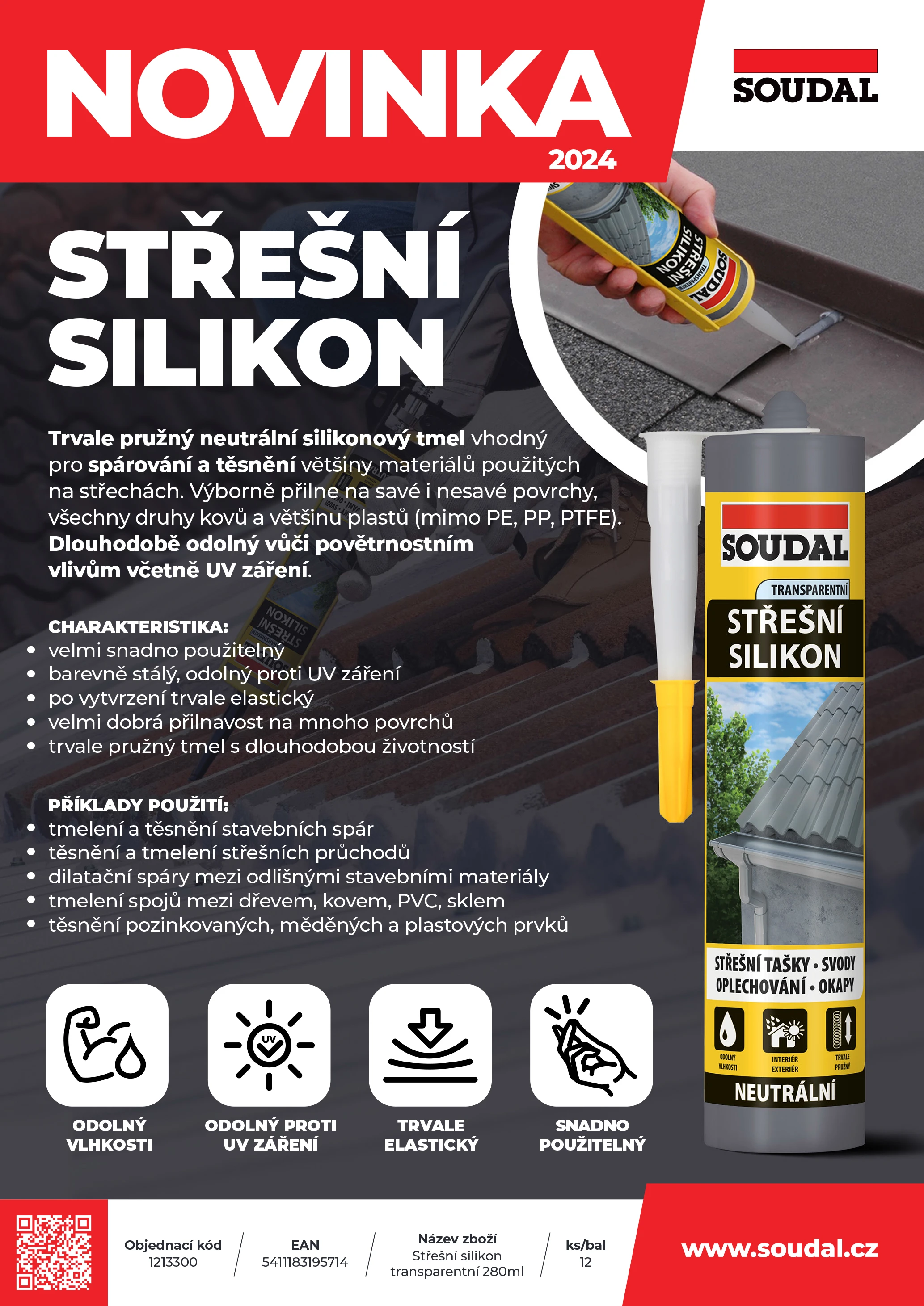 Novinka A4 Stresni silikon