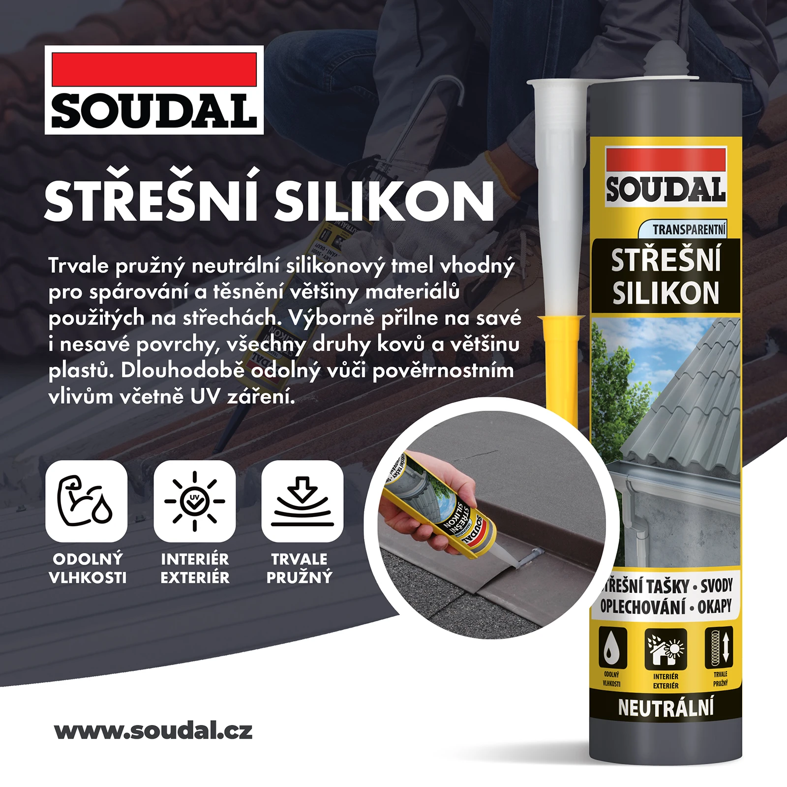 Novinka_FB_Stresni_silikon Novinky v SOUDALu