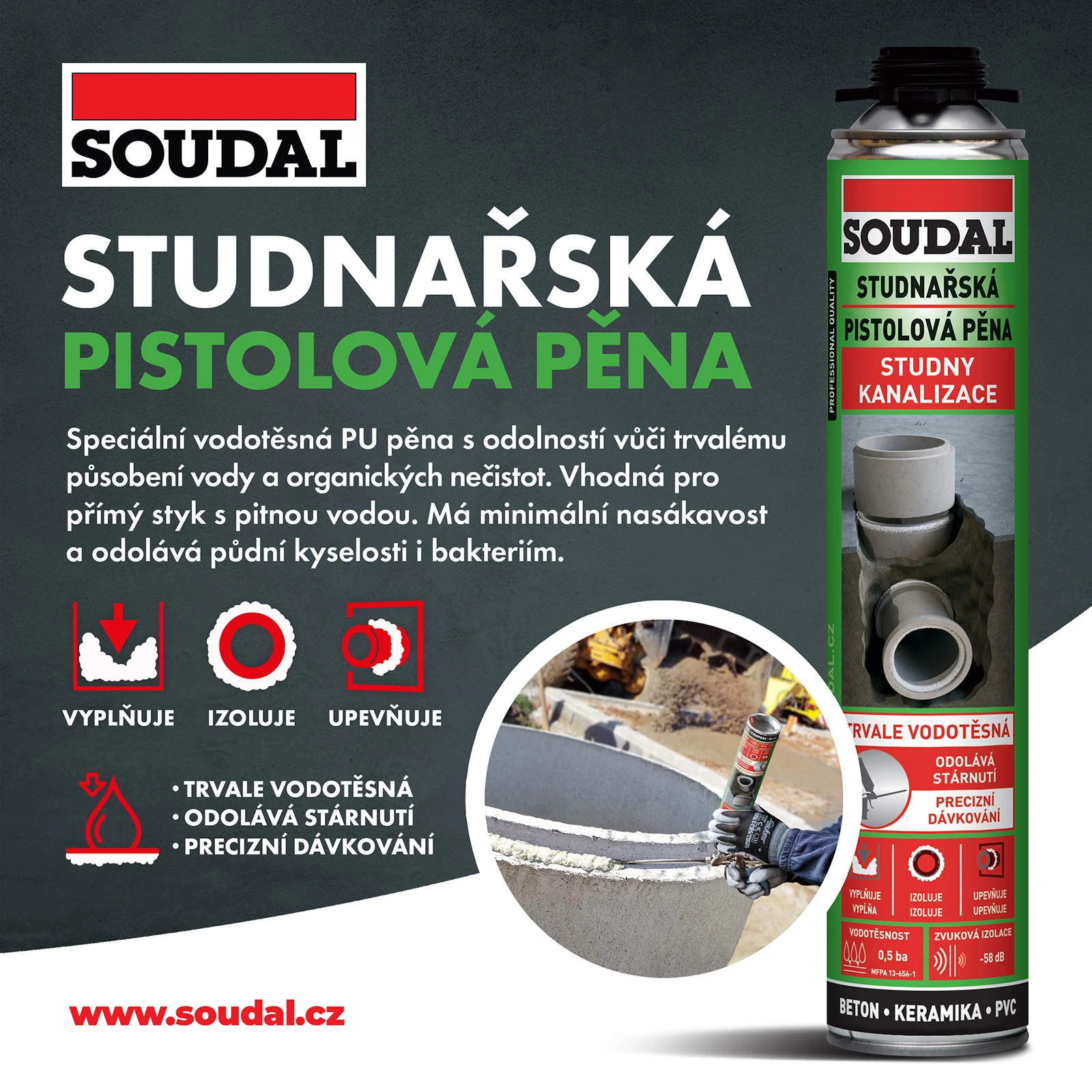 Novinka FB Studnarska pistolova pena 750ml