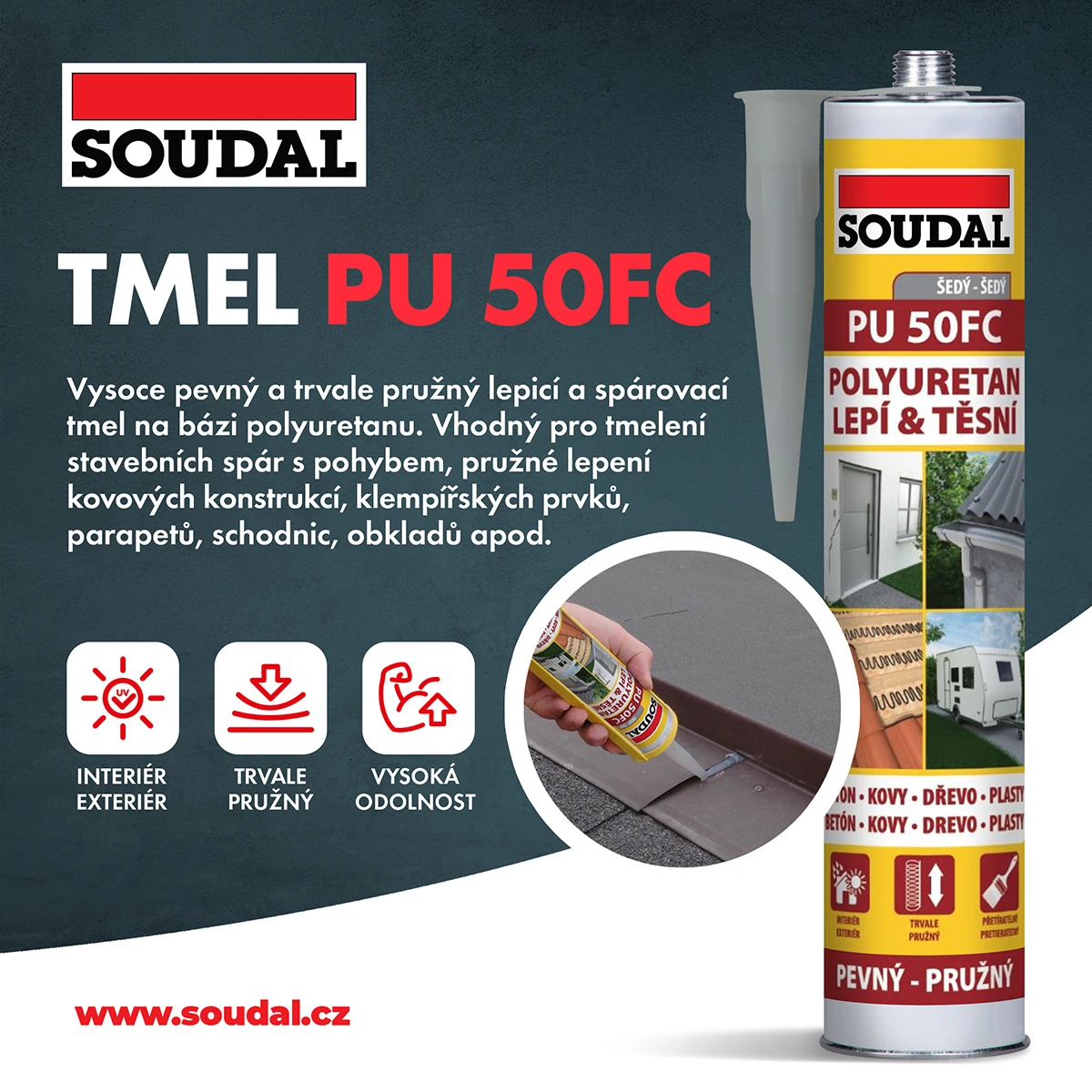 Novinka_FB_Tmel_PU_50FC Novinky v SOUDALu