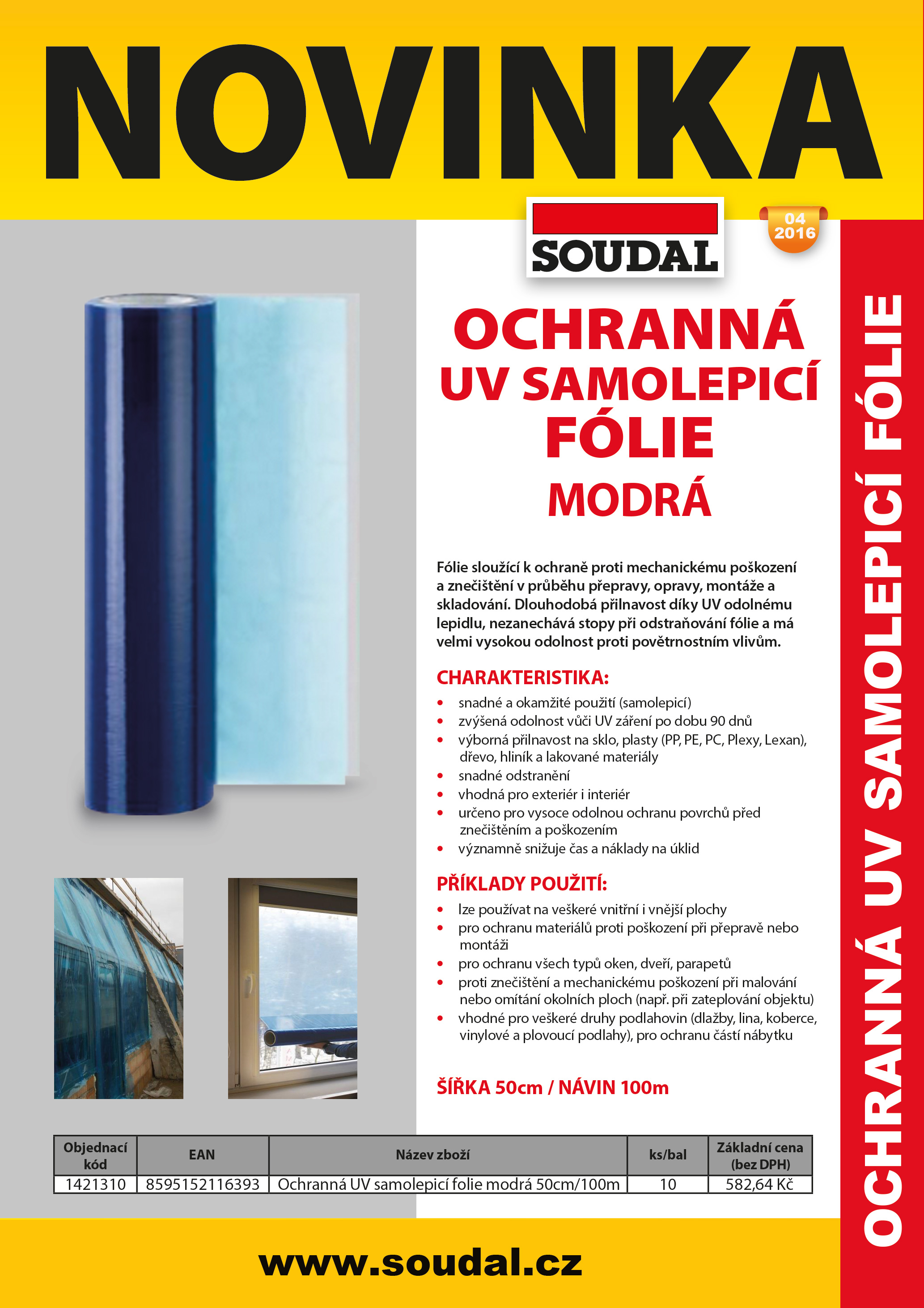 6069-ochranna-uv-samolepici-folie-modra PRE PROFESION&Aacute;LOV: Ochrann&aacute; UV samolepiaca f&oacute;lia