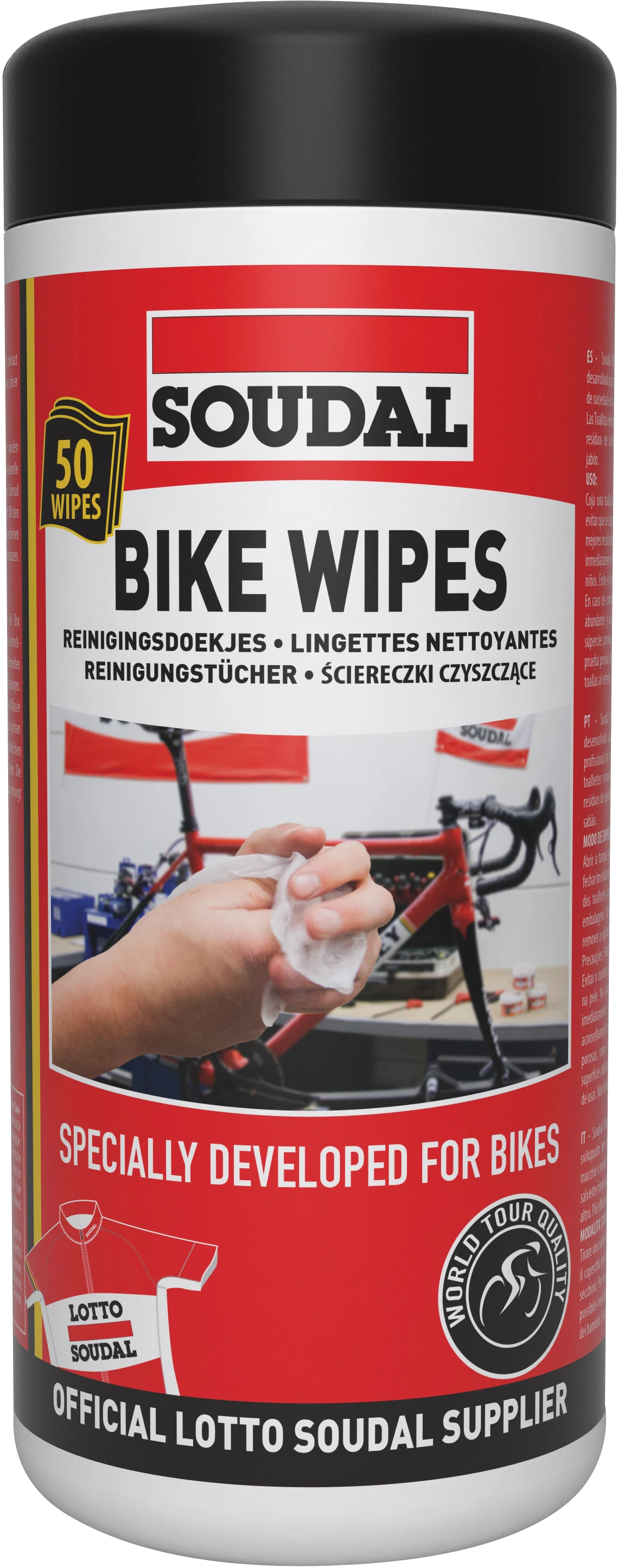 BIKE_WIPES_CISTICI_UBROUSKY_50KS_VIZ_1905 PRE PROFESION&Aacute;LOV: Bike Wipes čistiace obr&uacute;sky