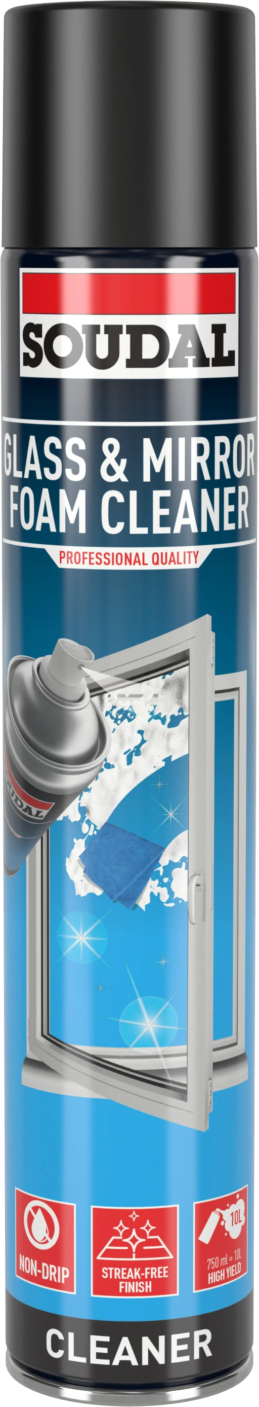 GLASS_MIRROR_SPRAY_CLEANER_VIZ_2502 Technick&eacute; spreje: Glass & Mirror Foam cleaner - Čistič skiel a zrkadiel