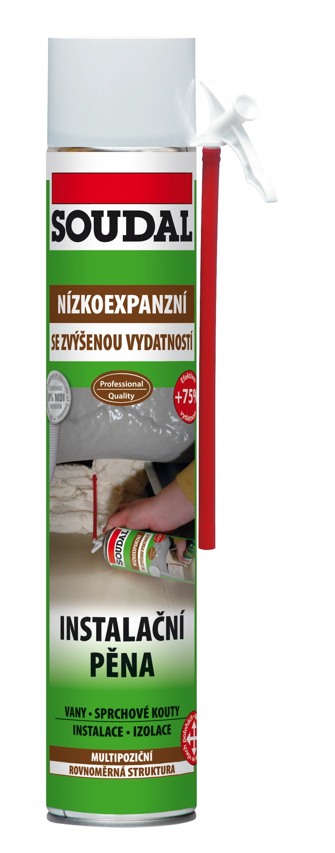 INSTALACNI_PENA_750ML_VIZ_1307 PRE PROFESION&Aacute;LOV: In&scaron;talačn&aacute; pena