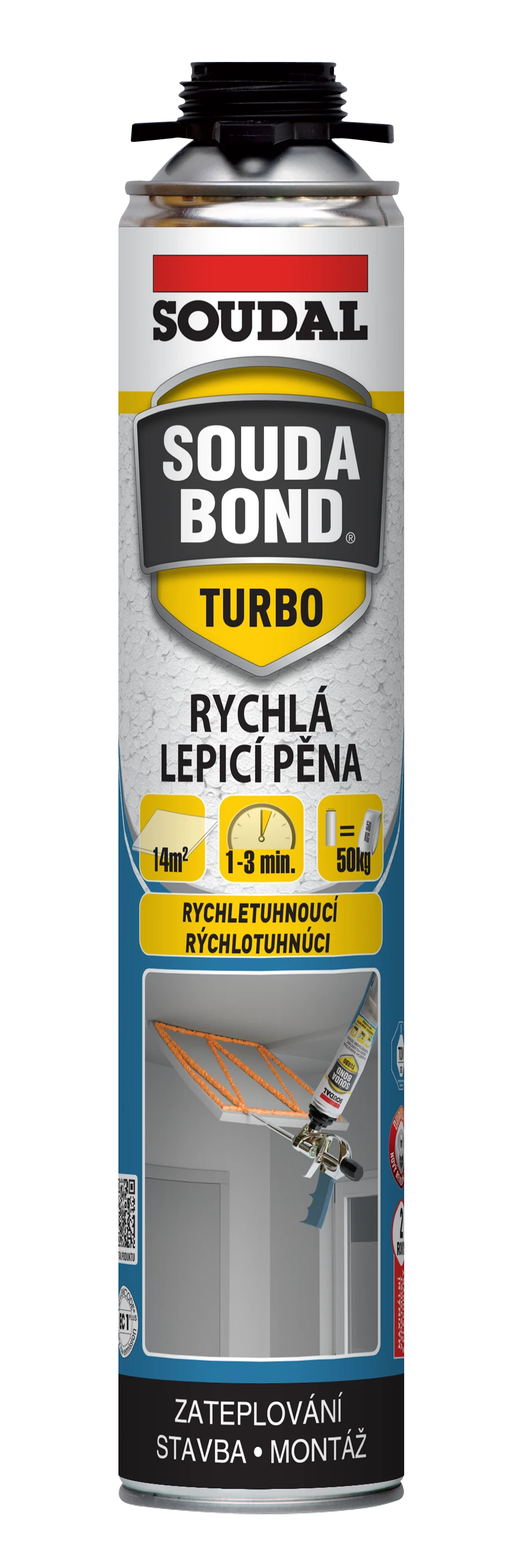 SOUDABOND_EASY_TURBO_PISTOLOVA_750ML_VIZ_2601 Tepelna izolacia v spreji | SOUDAL