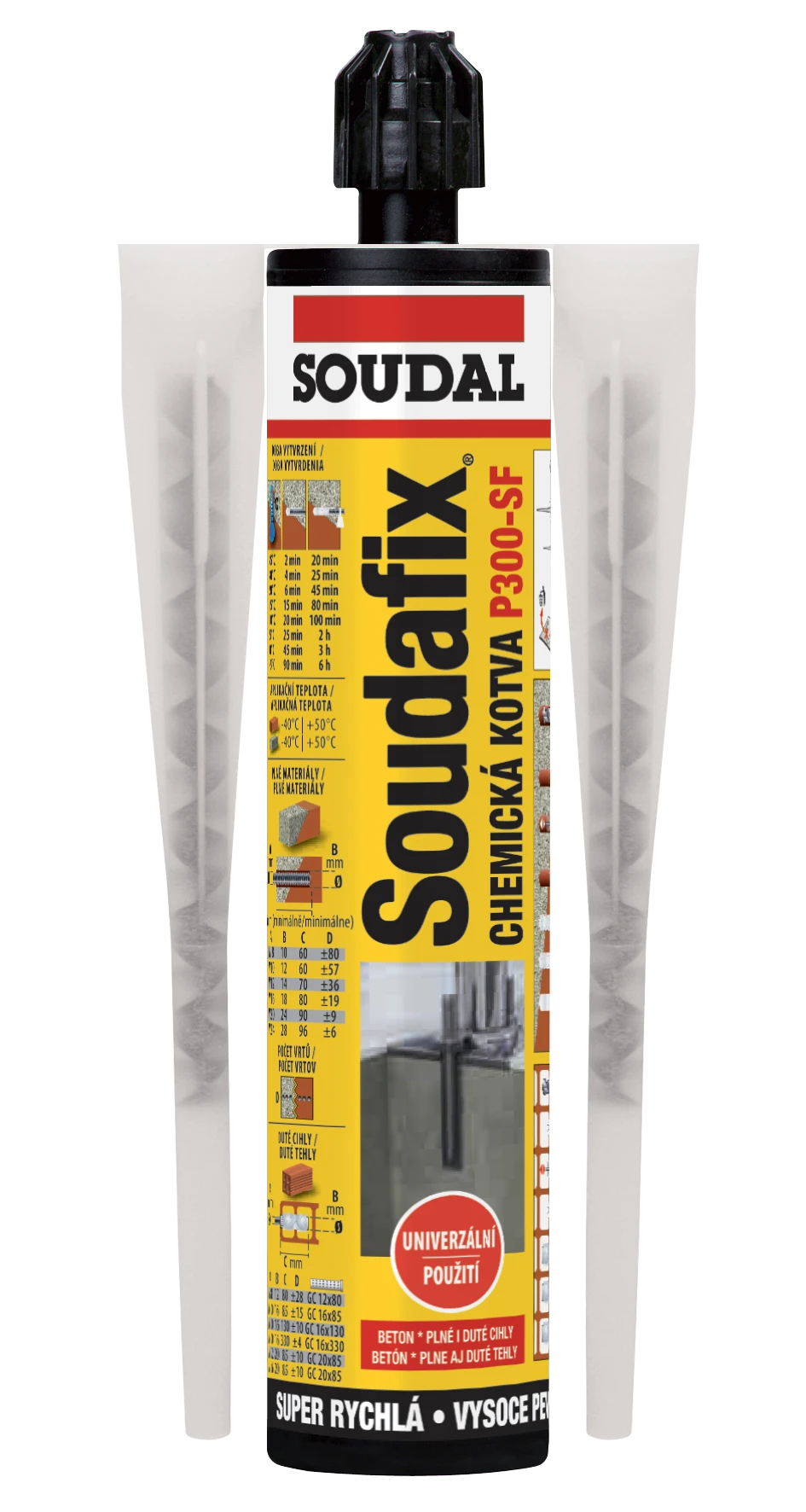 SOUDAFIX_P300-SF_300ML_VIZ_240647 PRE PROFESIONÁLOV: Pištoľ CG-COX11 chemická kotva 380