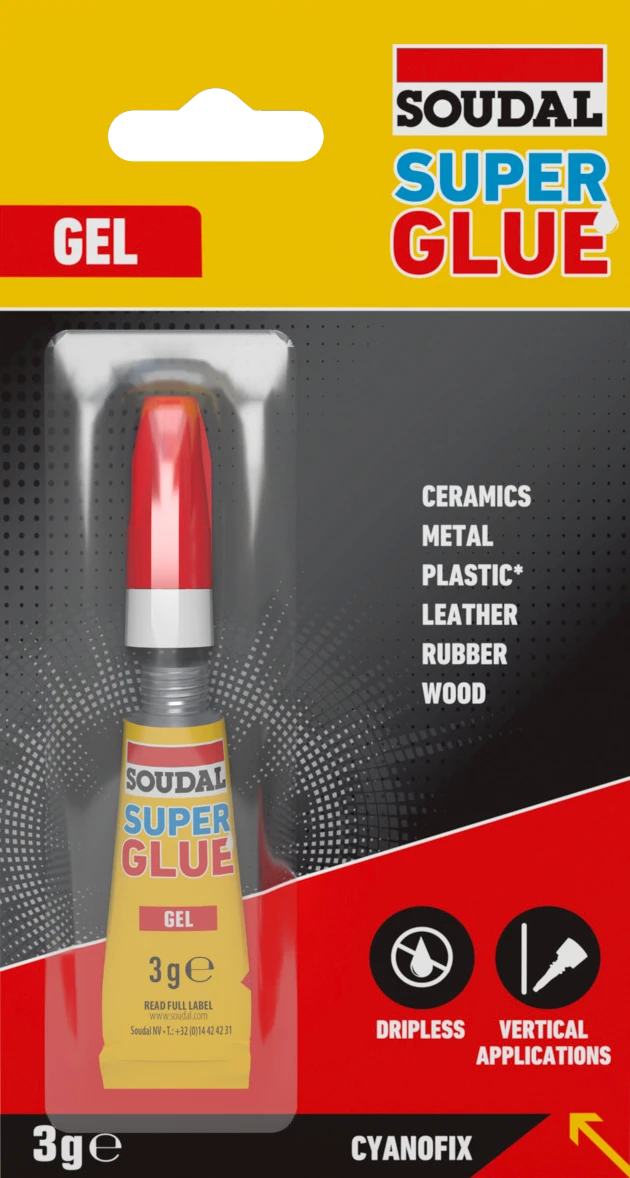 SOUDAL_SUPER_GLUE_GEL_3G_VIZ Super Glue gel - novinka