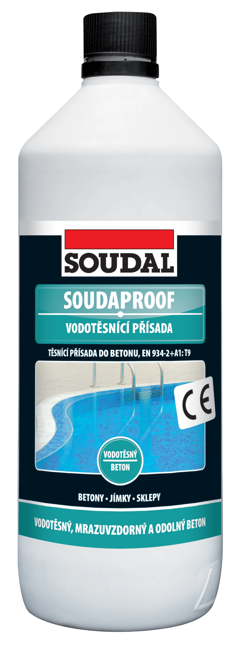 SOUDAPROOF_1L_VIZ_1405 STAVEBN&Aacute; CH&Eacute;MIA PRE SPOTREBITEĽOV: SOUDAPROOF Vodotesniaca pr&iacute;sada