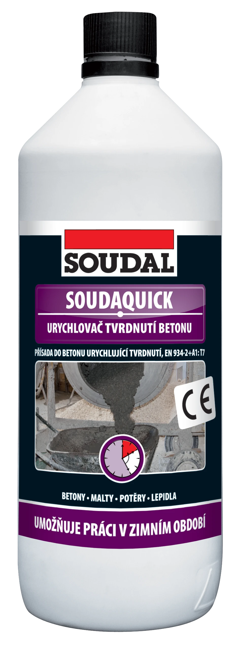 SOUDAQUICK_1L_VIZ_1405 PRE PROFESION&Aacute;LOV: SOUDAQUICK Ur&yacute;chľovač tvrdnutia bet&oacute;nu