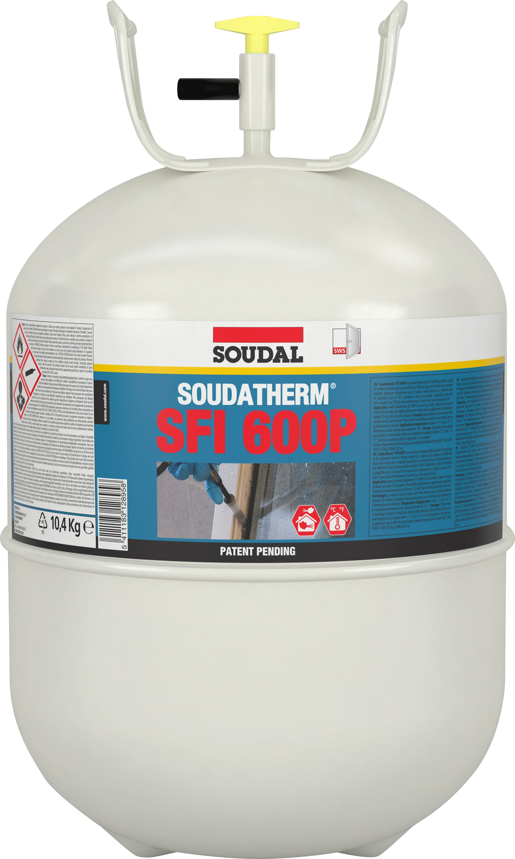 SOUDATHERM_SFI_600P_10,4KG_VIZ PRE PROFESION&Aacute;LOV: Soudatherm SFI 600P aplik. hadice